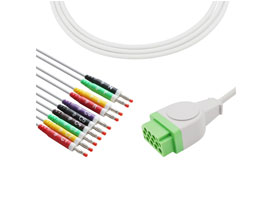 A4030-EE0 GE Healthcare Kompatibel Ekg-kabel 11-pin 10KΩ IEC Banana
