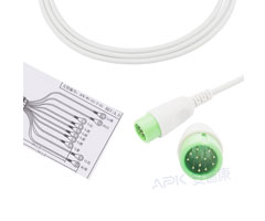 A1045-EE1 Comen Kompatibel Ekg-kabel Runde 12pin AHA Snap