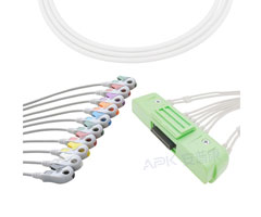 A2024-EE1 Nihon Kohden Kompatibel EKG Kabel 40P Stecker 20KΩ AHA Clip