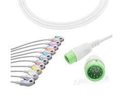 A2045-EE1 Comen Kompatibel Ekg-kabel Runde 12pin AHA Clip