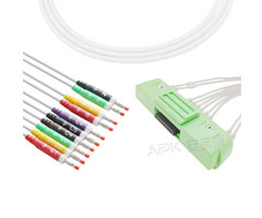 A4024-EE0 Nihon Kohden Kompatibel EKG Kabel 40P Stecker 20KΩ IEC Banana
