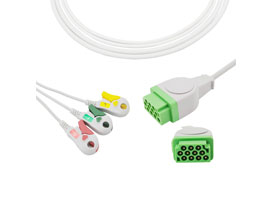 A3156-EC0 GE Marquette Kompatibel Direkt Verbinden EKG Kabel 3-blei Clip, IEC 11pin
