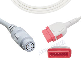A0705-BC04 GE Healthcare Kompatibel IBP Adapter Kabel mit Philips/B. Braun Stecker