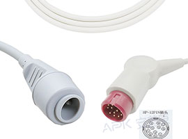 A0816-BC05 Philips Kompatibel IBP Adapter Kabel mit Edward/Baxter Stecker
