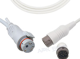 A1318-BC02 Mindray Kompatibel IBP Kabel 12pin, mit BD Stecker