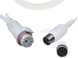 A1318-BC08 Mindray Kompatibel IBP Kabel 6pin, mit BD Stecker