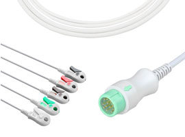 A5176-EC1 Mindray Kompatibel Einem stück 5-blei EKG Kabel Clip, AHA 12pin 1KΩ