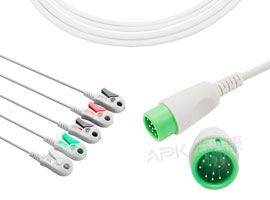 A510C-EC1 Comen Kompatibel Einem stück 5-blei EKG Kabel Clip, AHA 12pin