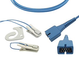 A1418-SR203MU Covidien > Nellcor Kompatibel OxiMax Ohr-clip SpO2 Sensor mit 90cm Kabel DB9(9pin)