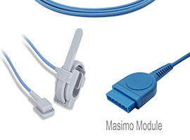 A1315-SW104PU GE Healthcare > Marquette Masimo Kompatibel Verpackung SpO2 Sensor mit 300cm Kabel 11p