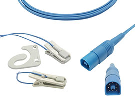 Philips Kompatibel Ohr-clip SpO2 Sensor mit 245cm Kabel 8pin