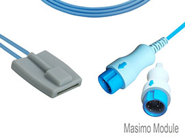 A1315-SP140PU Mindray Kompatibel Pediatric Soft SpO2 Sensor mit 300cm Kabel Runde 7-pin