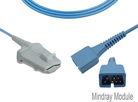 A1318-SA203PU Mindray Kompatibel Erwachsene Weiche SpO2 SpO2 Sensor mit 90cm Kabel DB9(7pin)