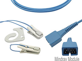 A1318-SR203PU Mindray Kompatibel Ohr-clip SpO2 SpO2 Sensor mit 90cm Kabel DB9(7pin)